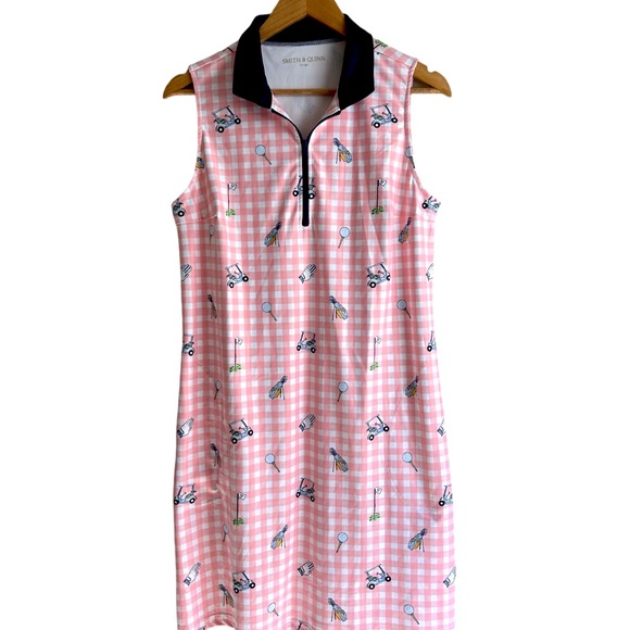 Smith & Quinn Dresses & Skirts - NWOT Smith & Quinn Katherine Golf Dress in Golfers Plaid Guava - Size Large